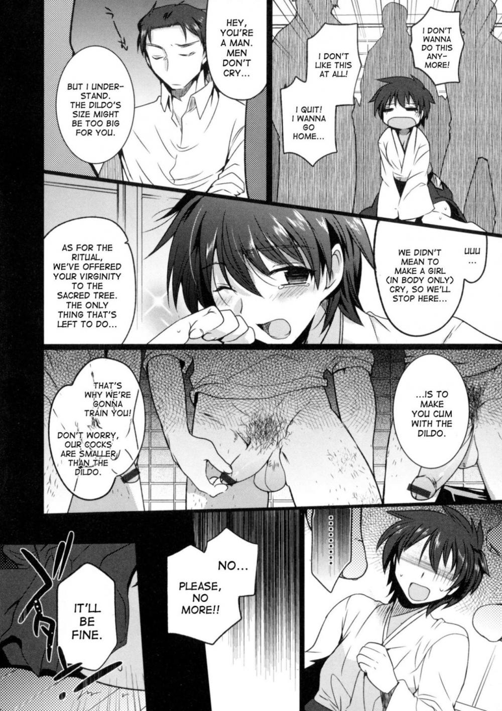 Hentai Manga Comic-Turn into a girl and become a shrine maiden-Read-10